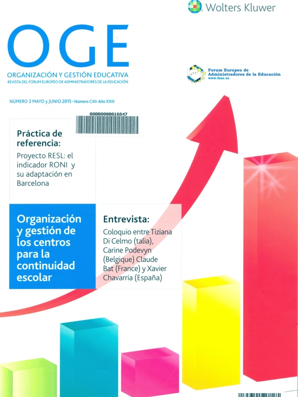 Portada revista OGE. Organización y Gestión Educativa