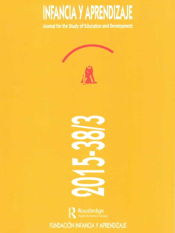 Portada Revista Infancia y Aprendizaje