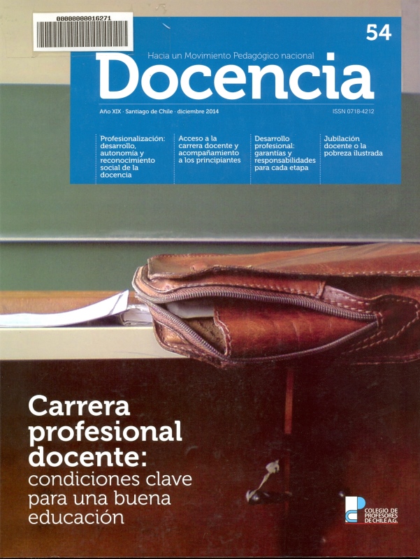 Portada revista Docencia. Hacia un movimiento pedagógico nacional