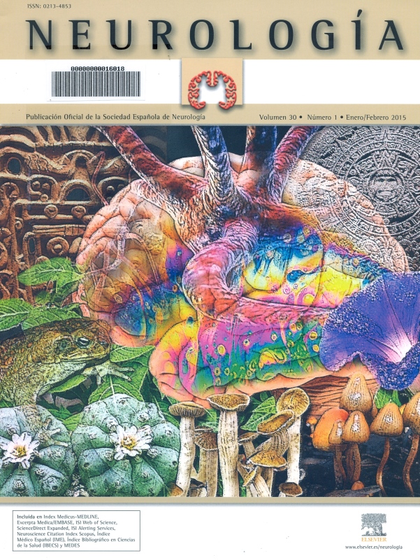 Portada Revista Neurología. Publicación Oficial de la Sociedad Española de Neurología