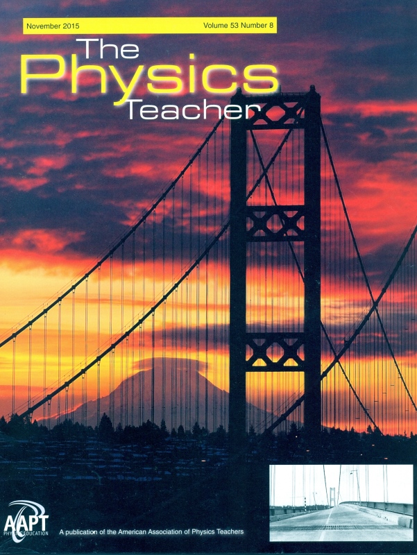 Portada Revista The Physics Teacher