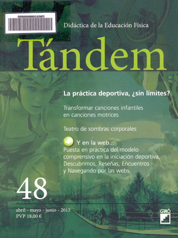 Portada Revista Tándem. Didáctica de la Educación Física