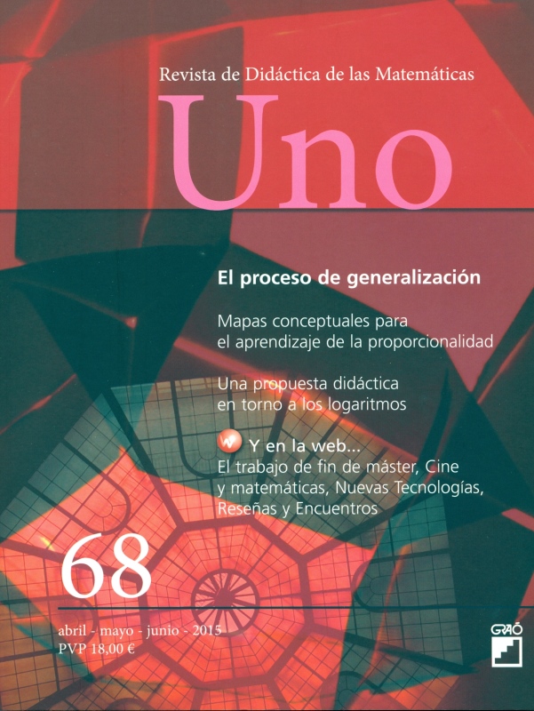 Portada Revista UNO. Revista Didactica de las Matemáticas