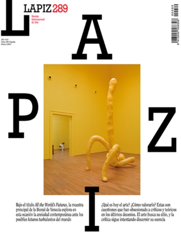 Portada Revista Lapiz. Revista Internacional de Arte