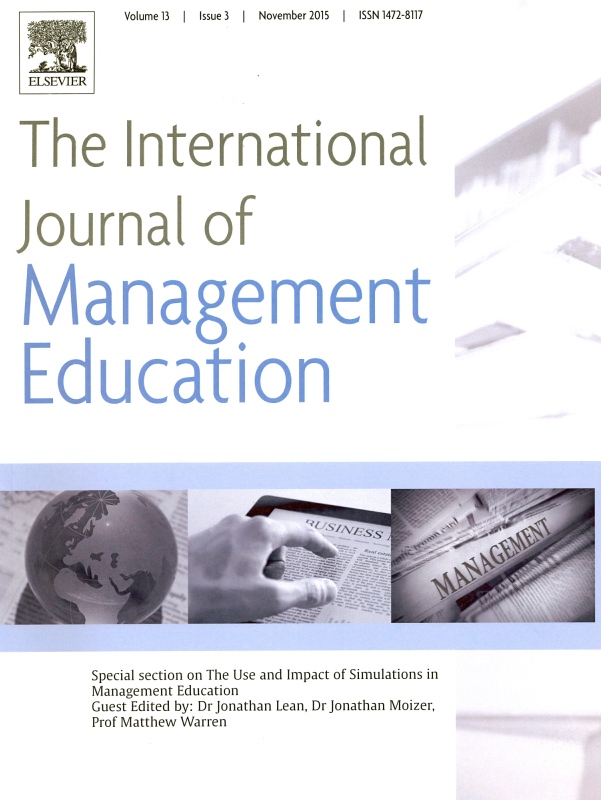 Portada Revista The International Journal of Management Education
